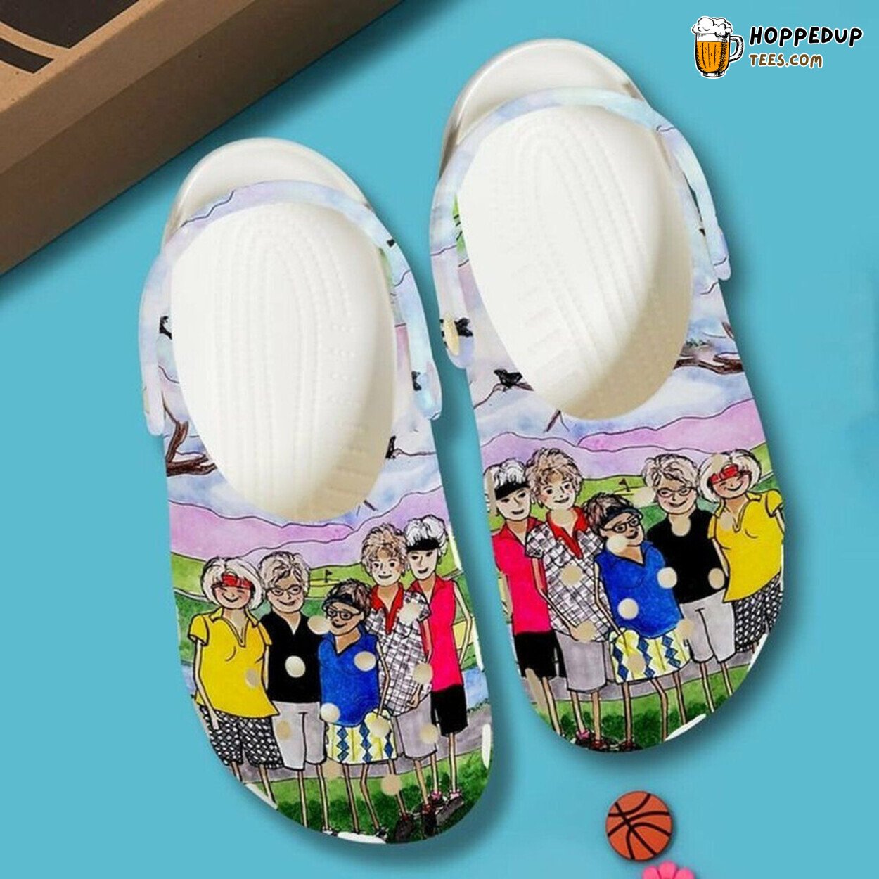 Funny Golf Buddies Lover Gift Themed Comfortable Unique Rubber Clogs