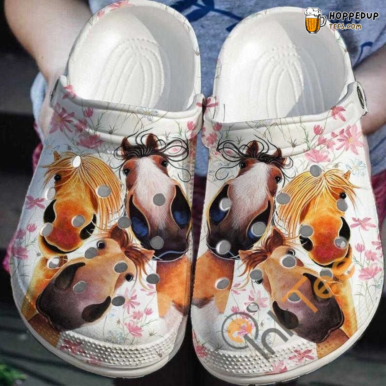 Funny Horse No Theme Comfortable Clog Shoes Unique Equestrian Inspired