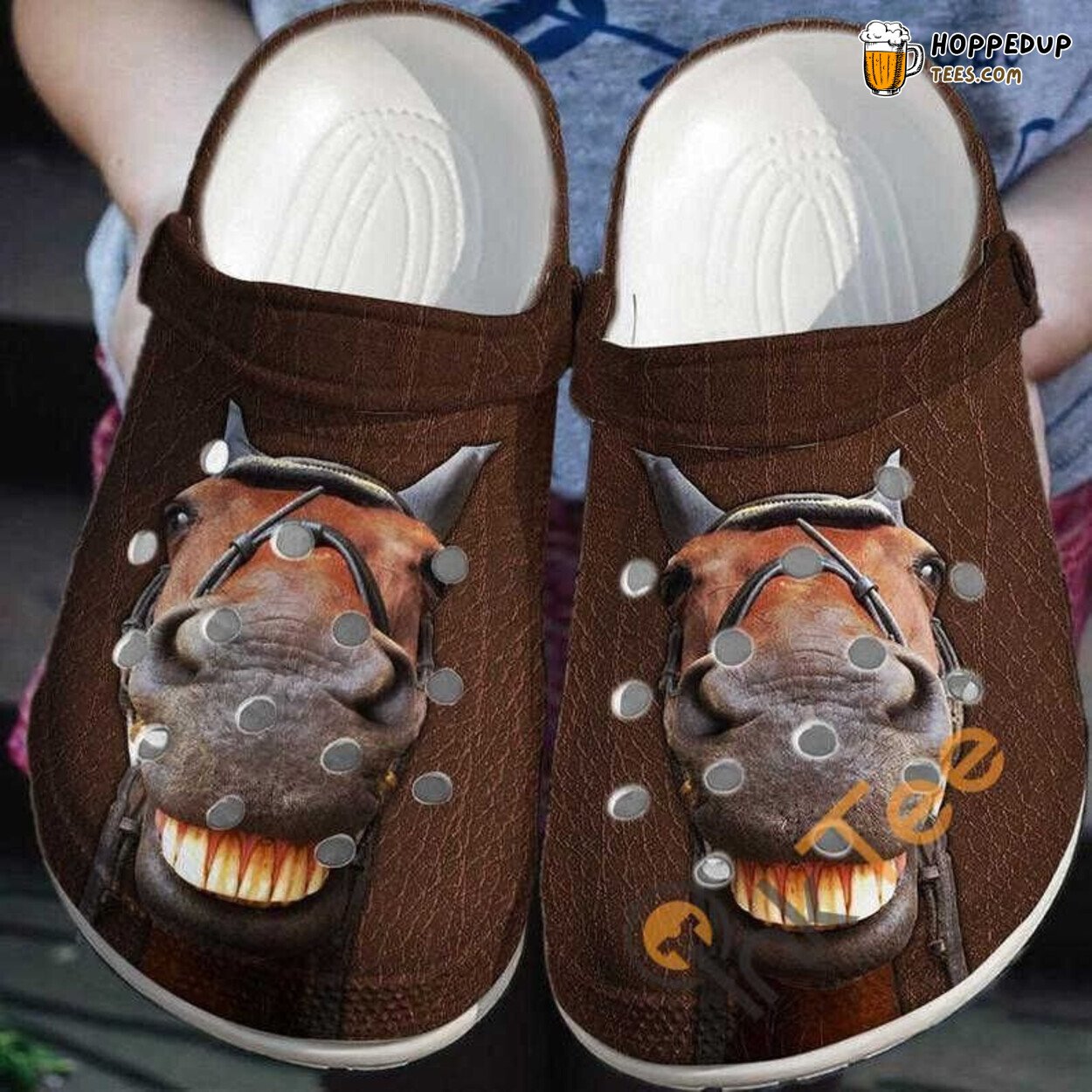 Funny Horse Themed Comfortable Clog Shoes Unique Animal Lovers Footwear