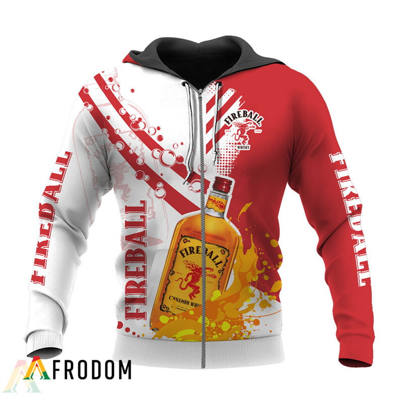 Funny Water Splash Fireball Whisky Hoodie HU