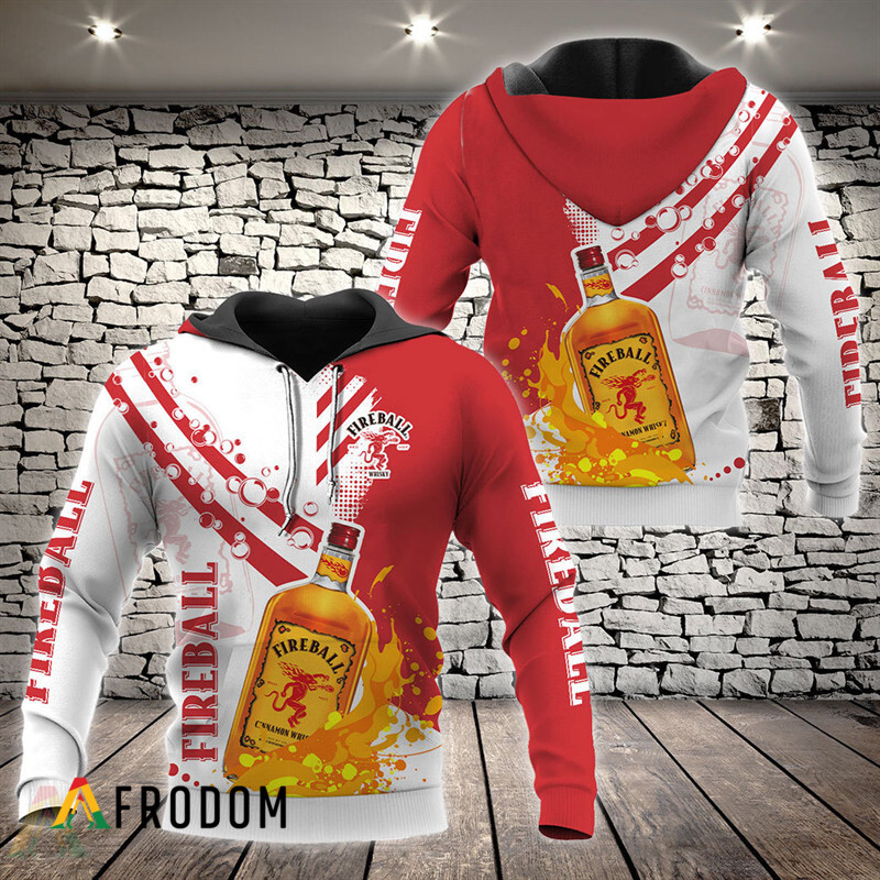 Funny Water Splash Fireball Whisky Hoodie HU