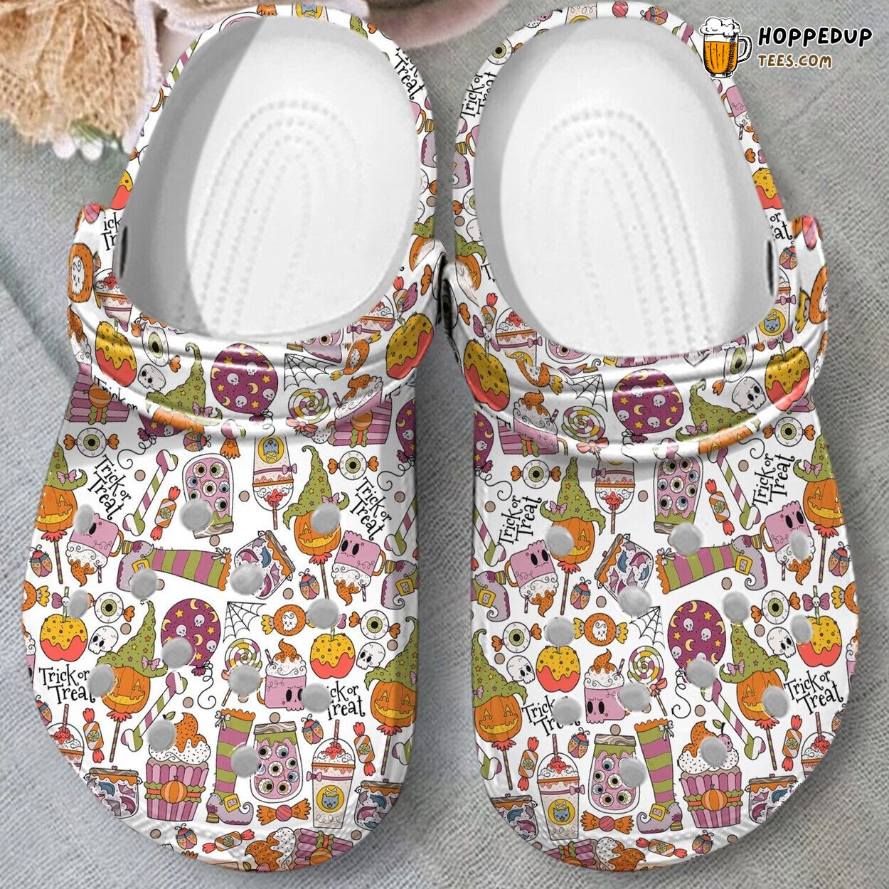 Funny World Halloween Themed Crocbland Gift Boy Girl Clogs Shoes