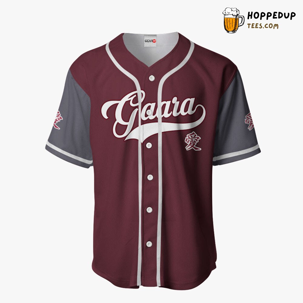 Gaara Distinctive Symbol Anime Baseball Jersey Shirt Unique Collection