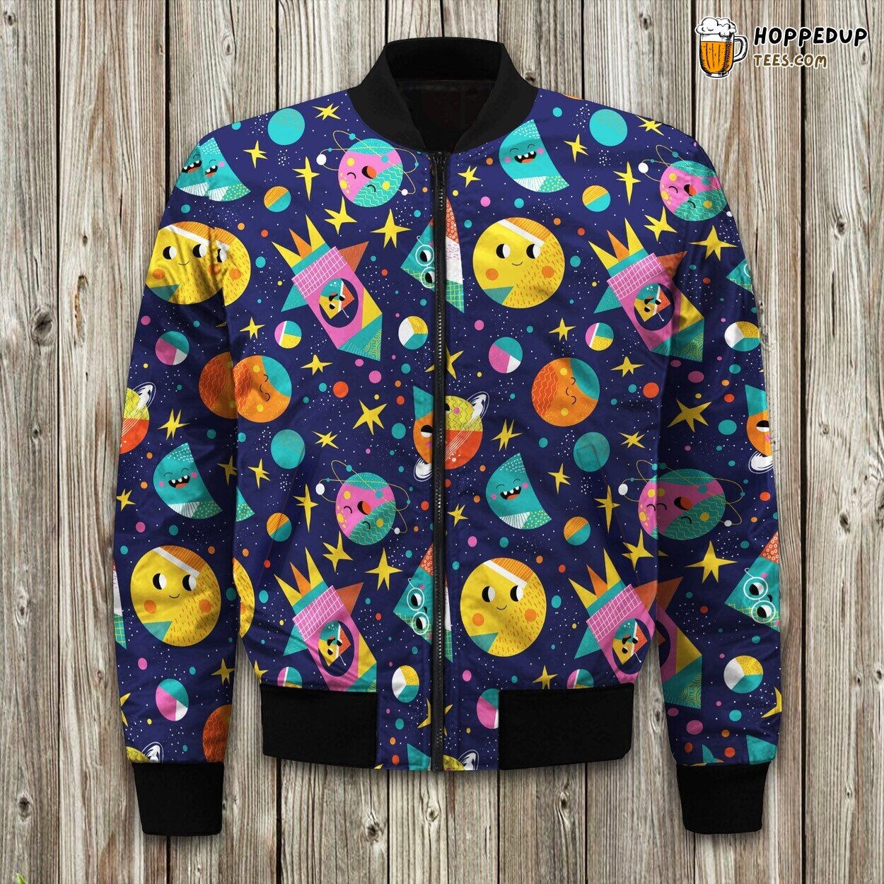 Galaxy Cute Space Cartoon Bomber Jacket
