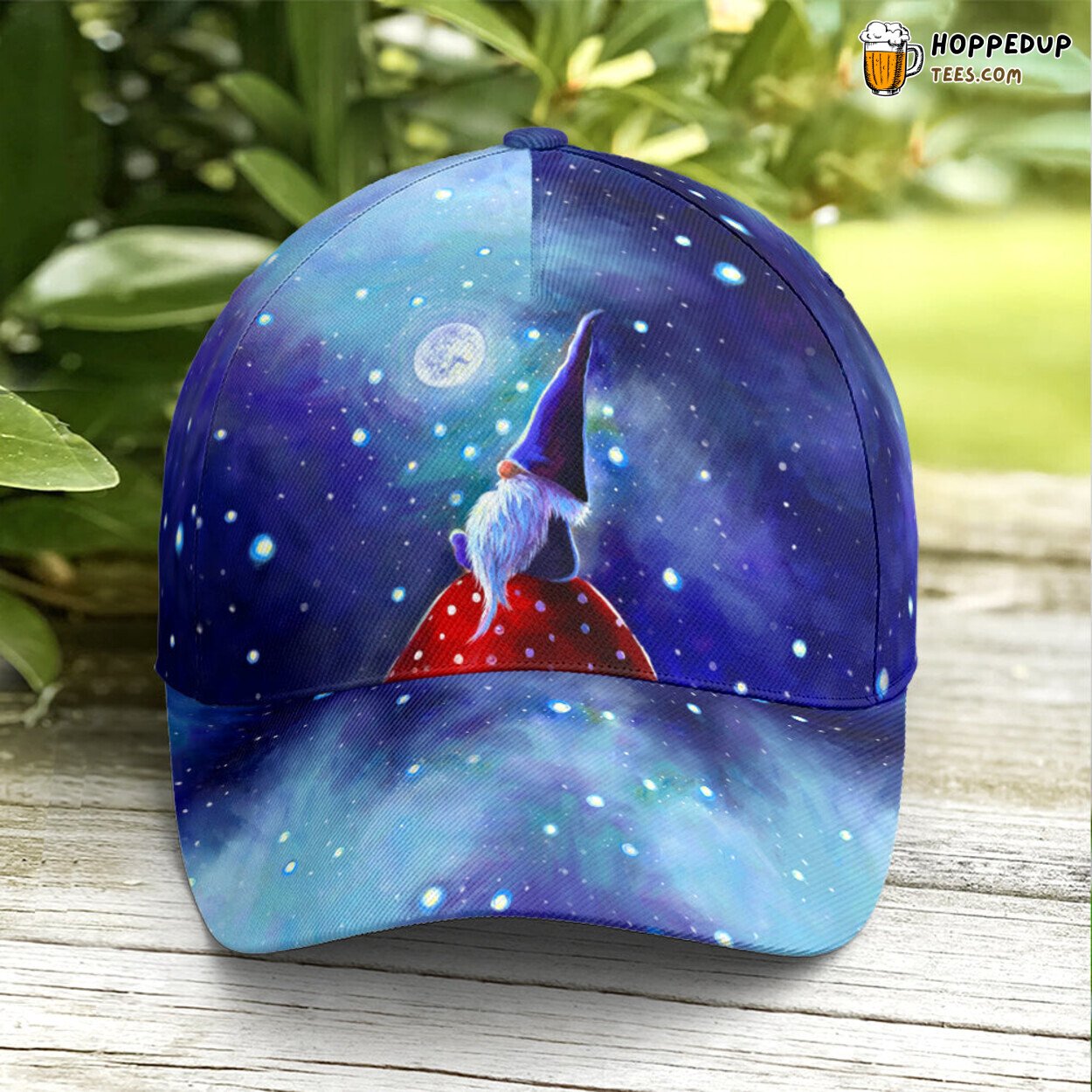 Galaxy Theme Watercolor Gnome Art Baseball Cap Unique Design Hat Enthusiast Wear