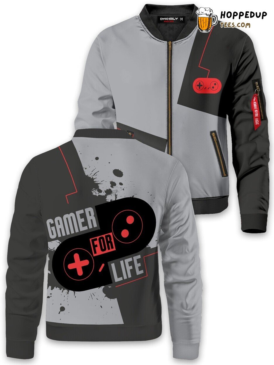 Gamer Life Themed Distinctive 3D Bomber Jacket Design Collection