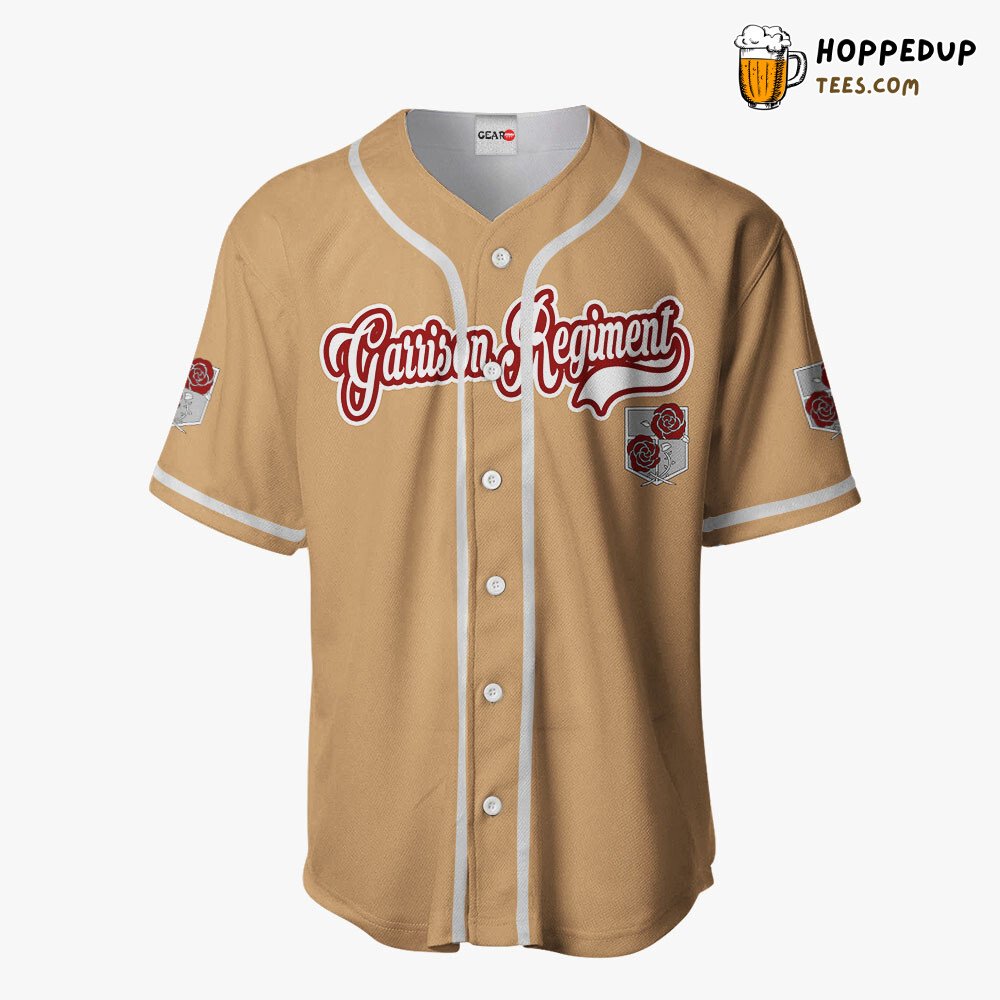 Garrison Regiment Anime Baseball Jersey Unique Distinctive Design