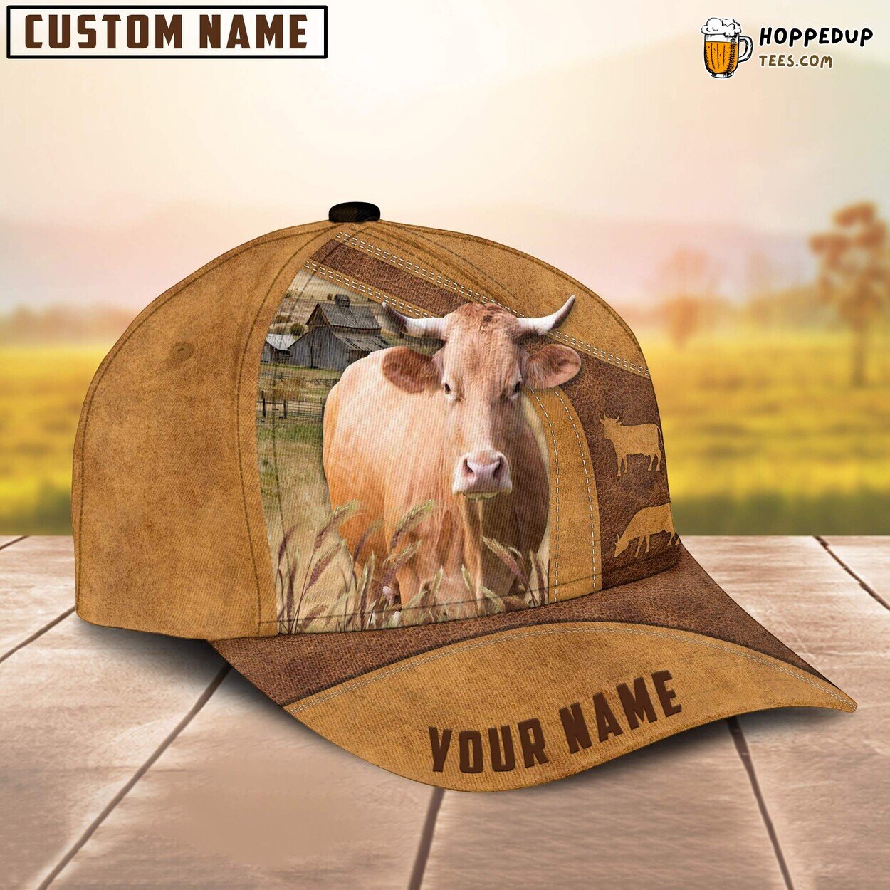 Gelbvieh Cattle Custom Farm Baseball Cap Committed Farmer Lover