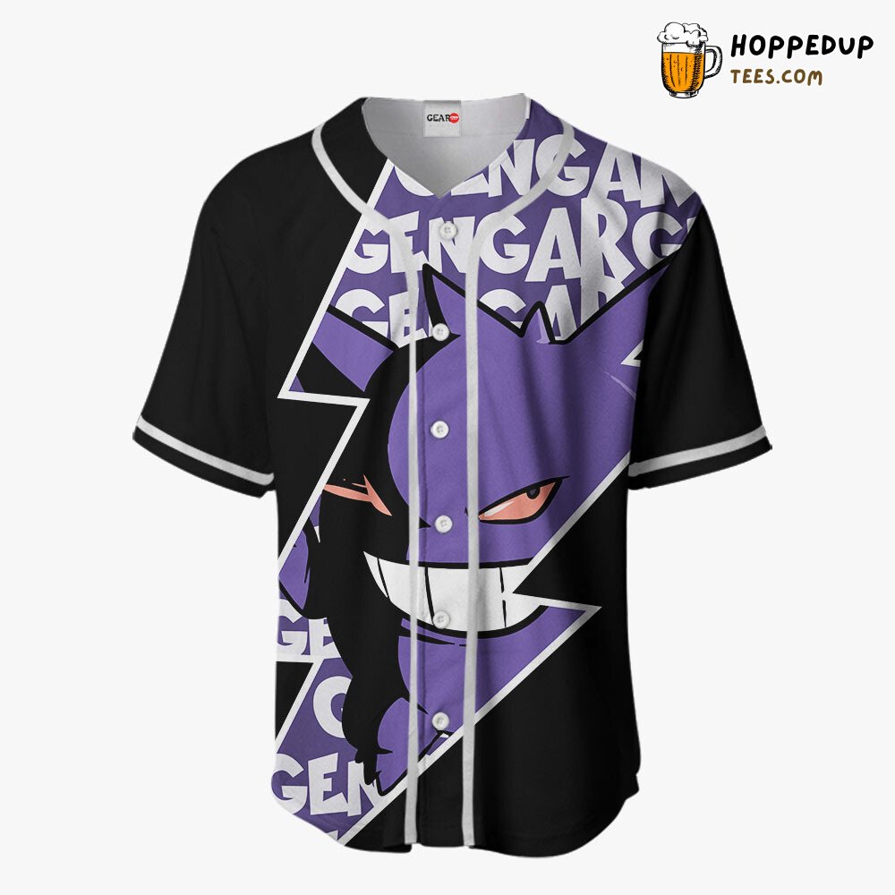 Gengar Distinctive Collection Unique Edition Design Baseball Jersey Style