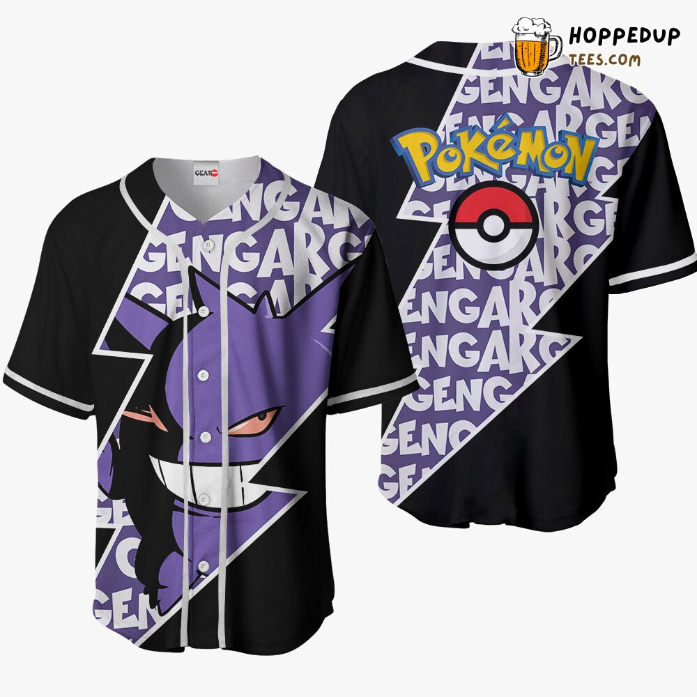 Gengar Distinctive Collection Unique Edition Design Baseball Jersey Style