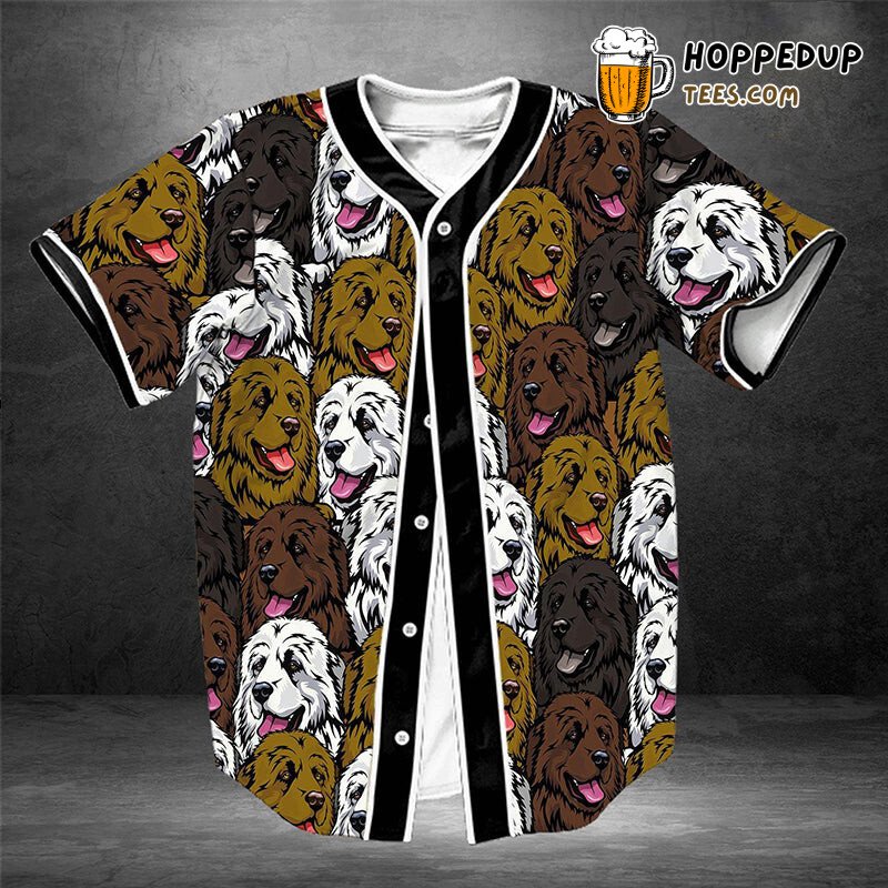 Gentle Giant Pyrenees 3D Printed Baseball Jersey Shirt Canine