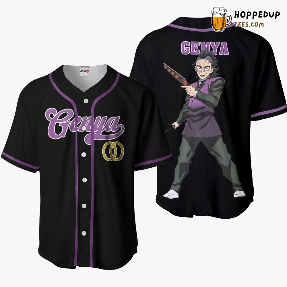 Genya Unique Anime Baseball Jersey Shirt Distinctive Design Collection