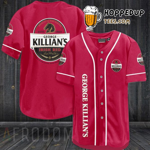 George Killian’s Beer Red Inspired Baseball Jersey Unique Design Edition