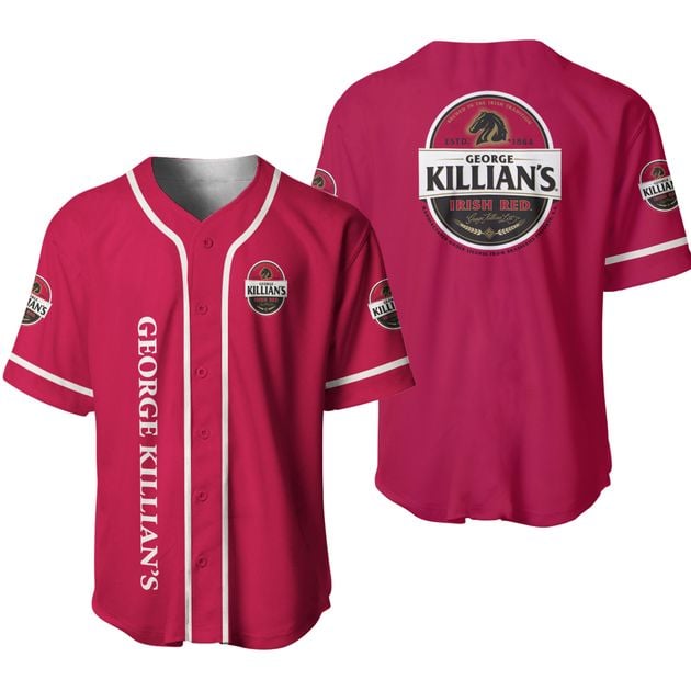 George Killians Red Beer Shirt Jersey Baseball HU