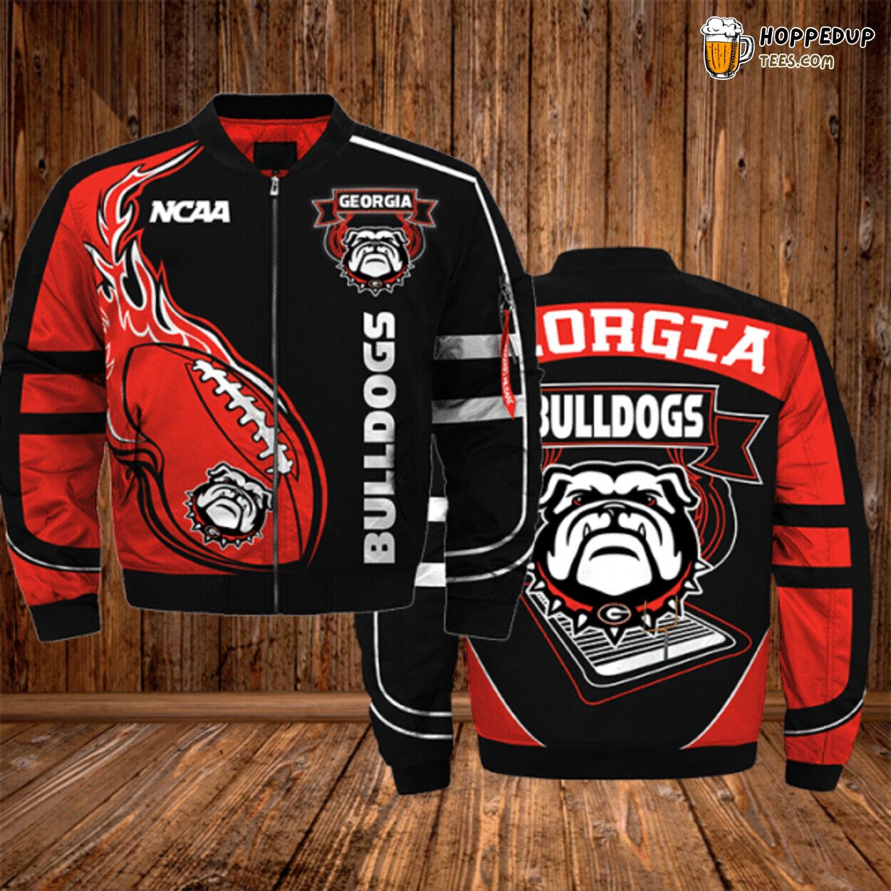 Georgia Bulldogs Elite Bomber Jacket 3D Exclusive Athletic Look