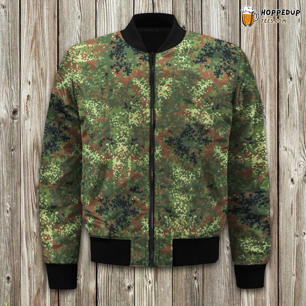 German Bundeswehr Flecktarn Camo Bomber Jacket
