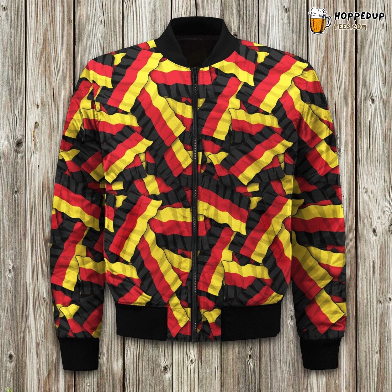 German Flags Pattern Bomber Jacket