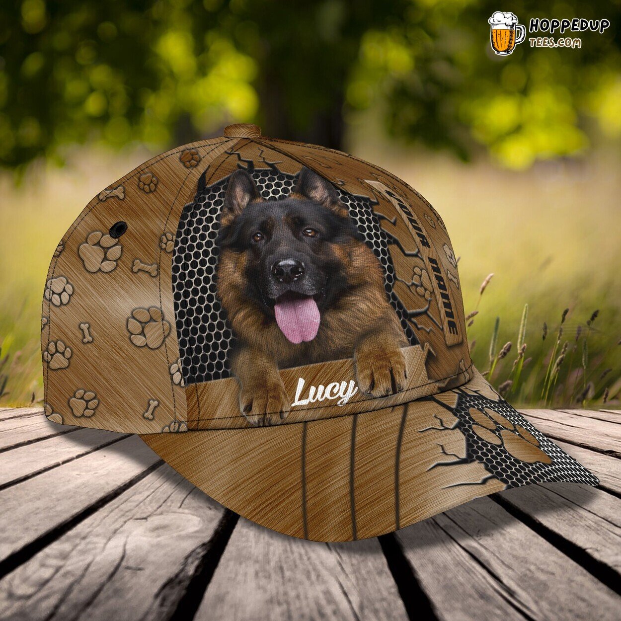 German Shepherd Classic 3D Cap Personalized Name Unique Premium Design