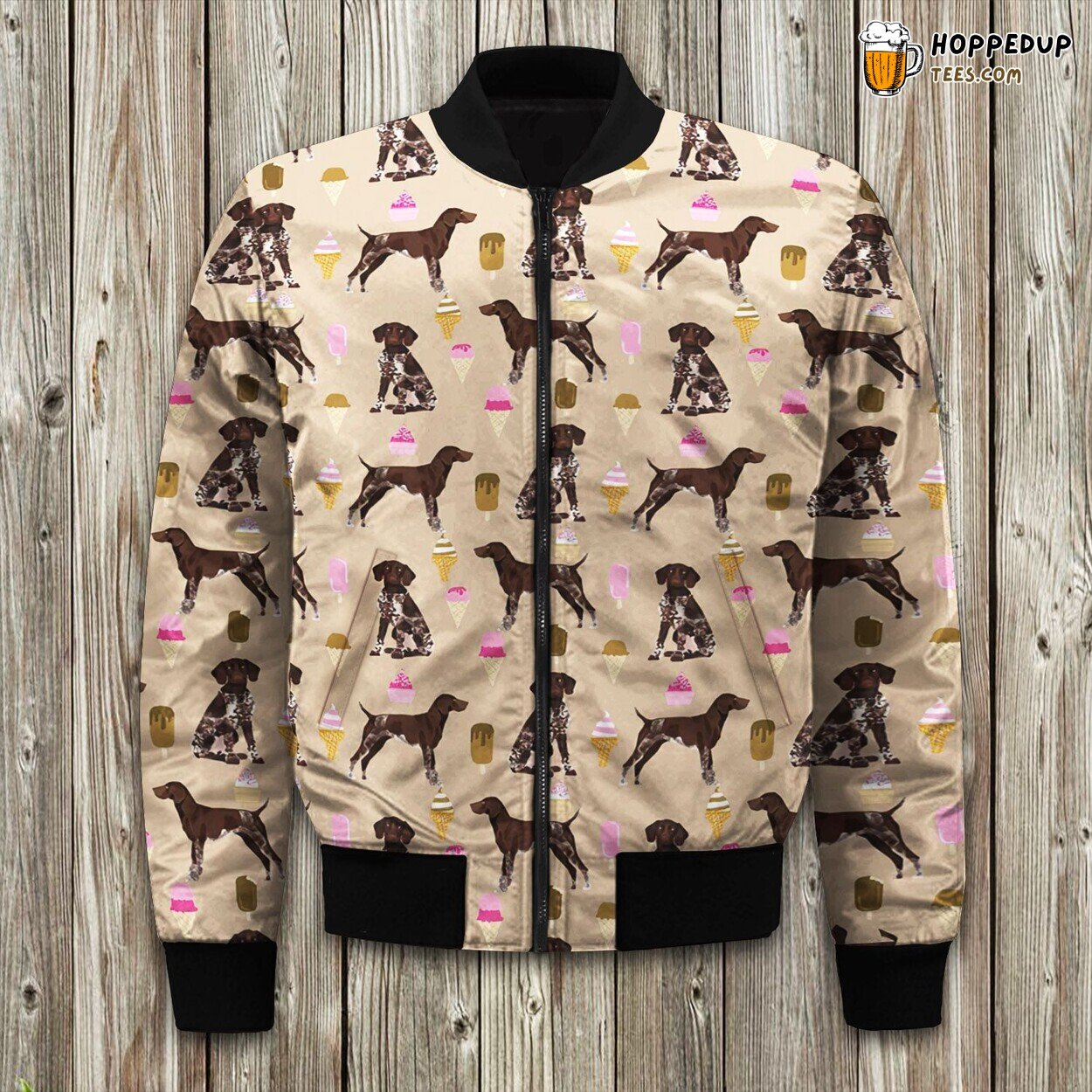German Shorthair Pointer Stylish Design Winter Bomber Jacket Collection