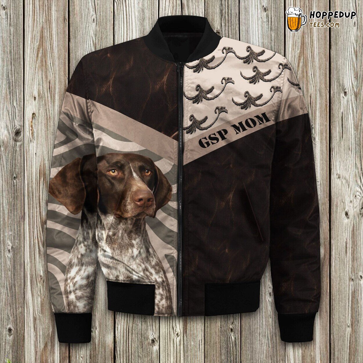 German Shorthaired Pointer Design Winter Bomber Jacket Stylish Unique