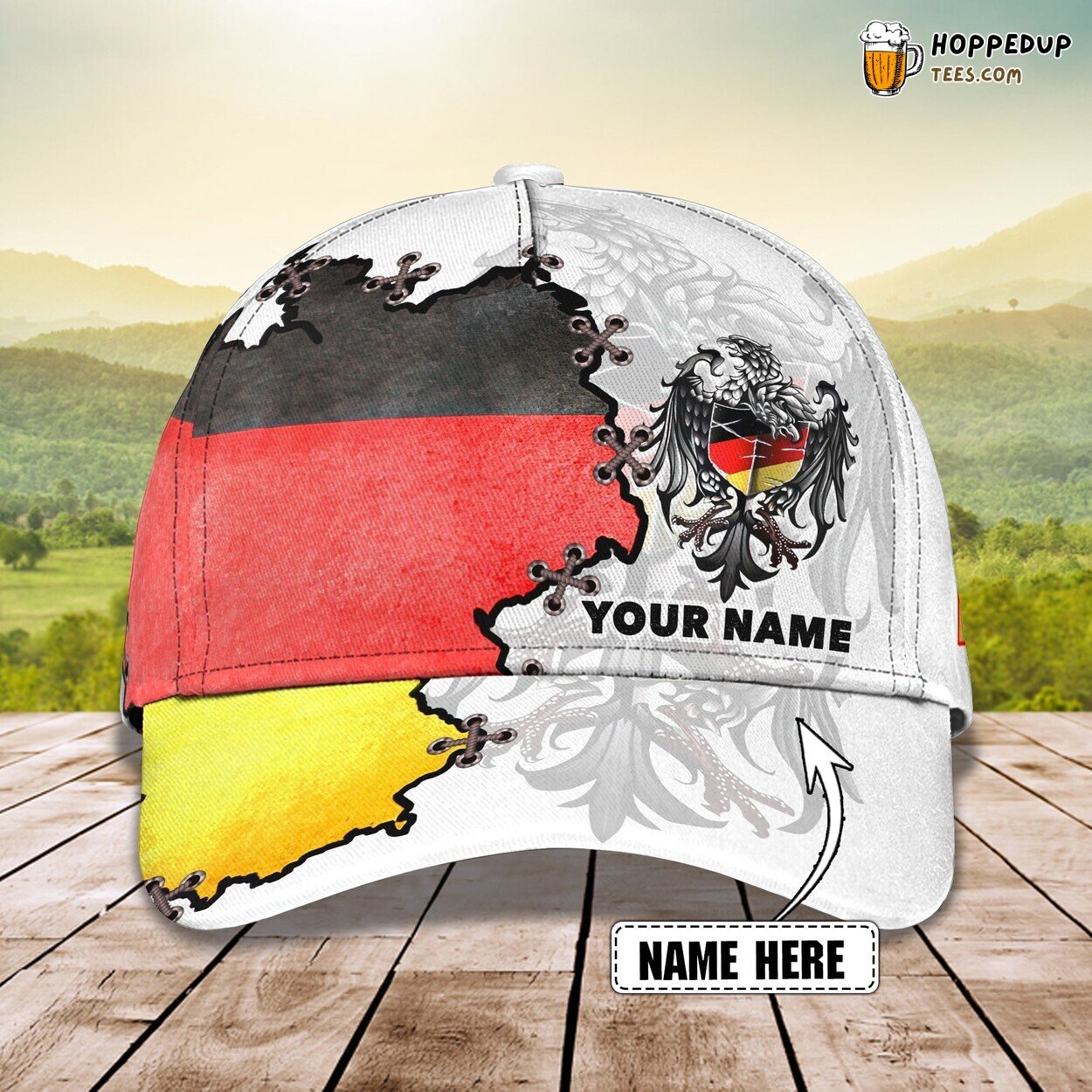 Germany 3D Classic Cap Personalized Name Unique Design Exclusive Style