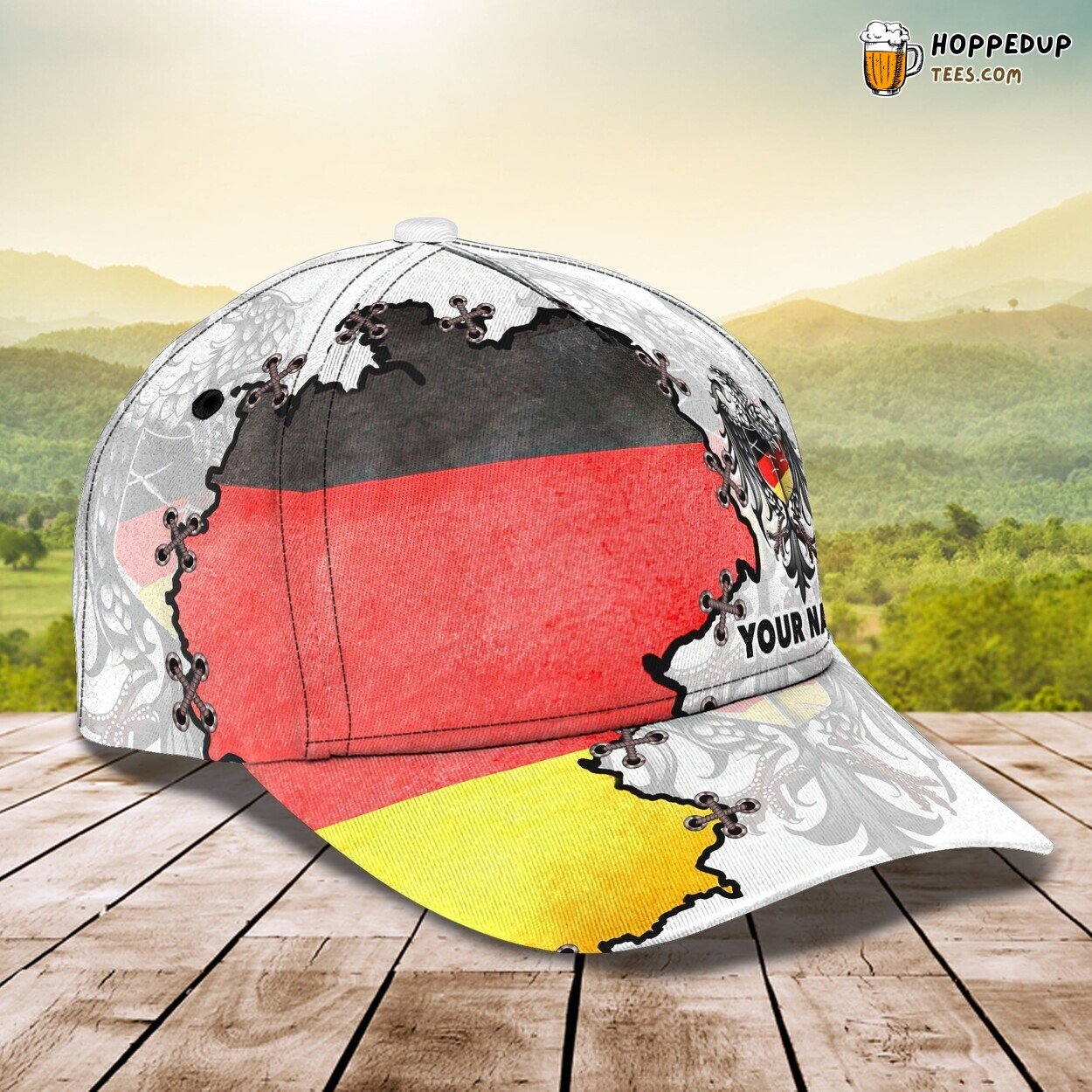 Germany 3D Classic Cap Personalized Name Unique Design Exclusive Style