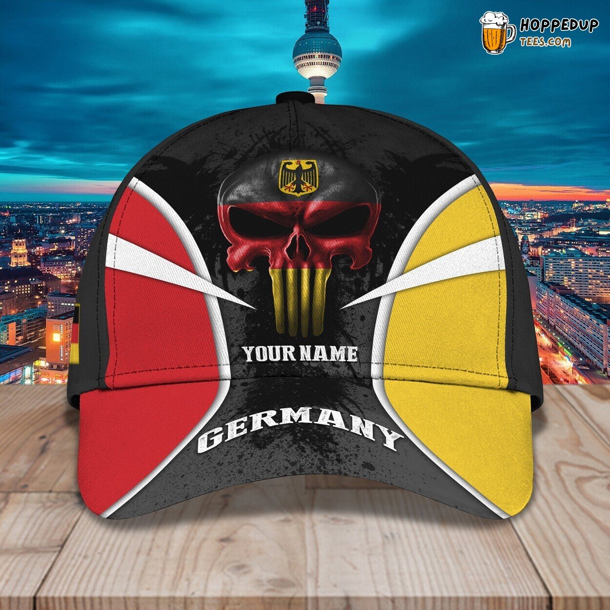 Germany Personalized 3D Classic Cap Name Unique Elegant Design Styling