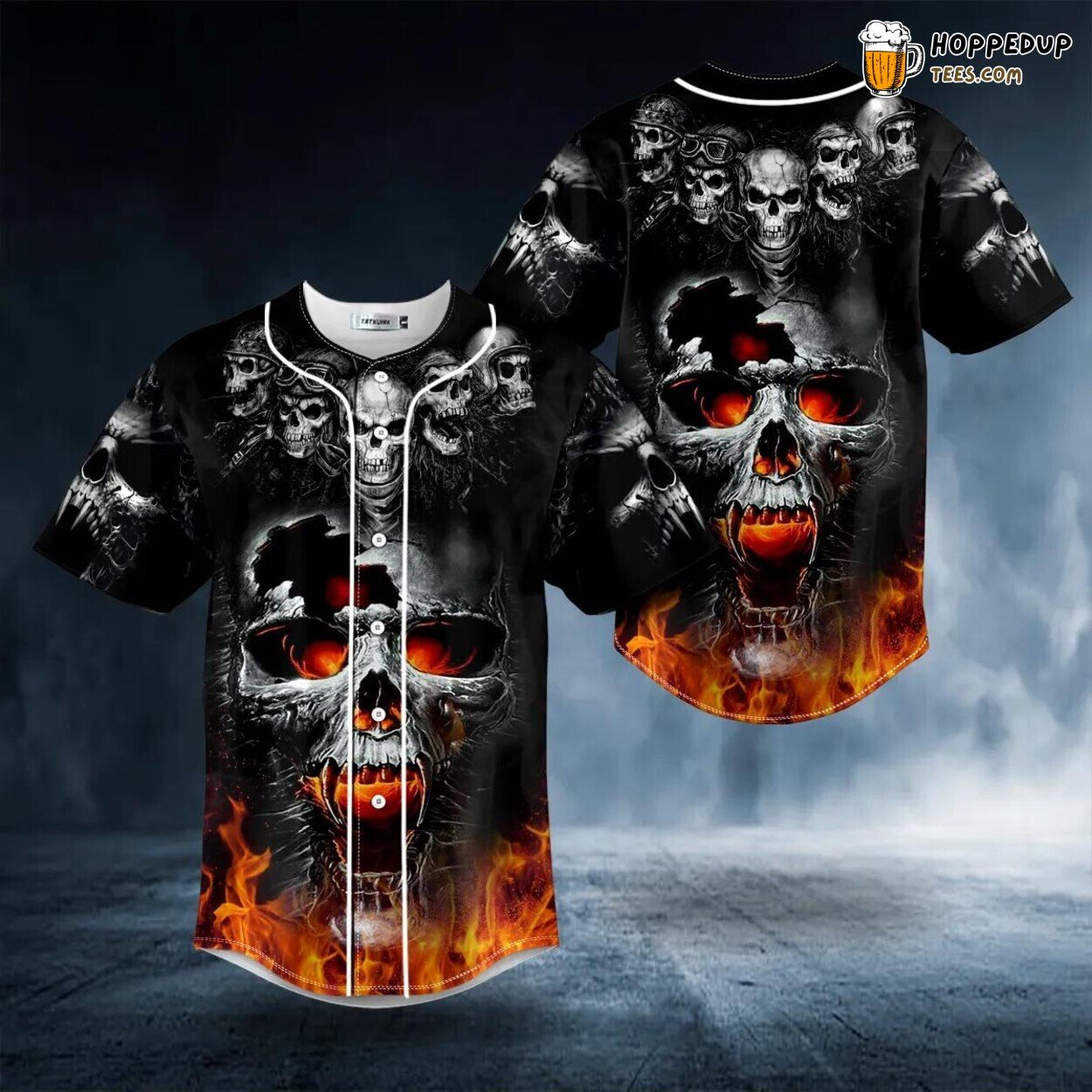 Ghost Rider Fire Unique Design Skull Baseball Jersey Edition