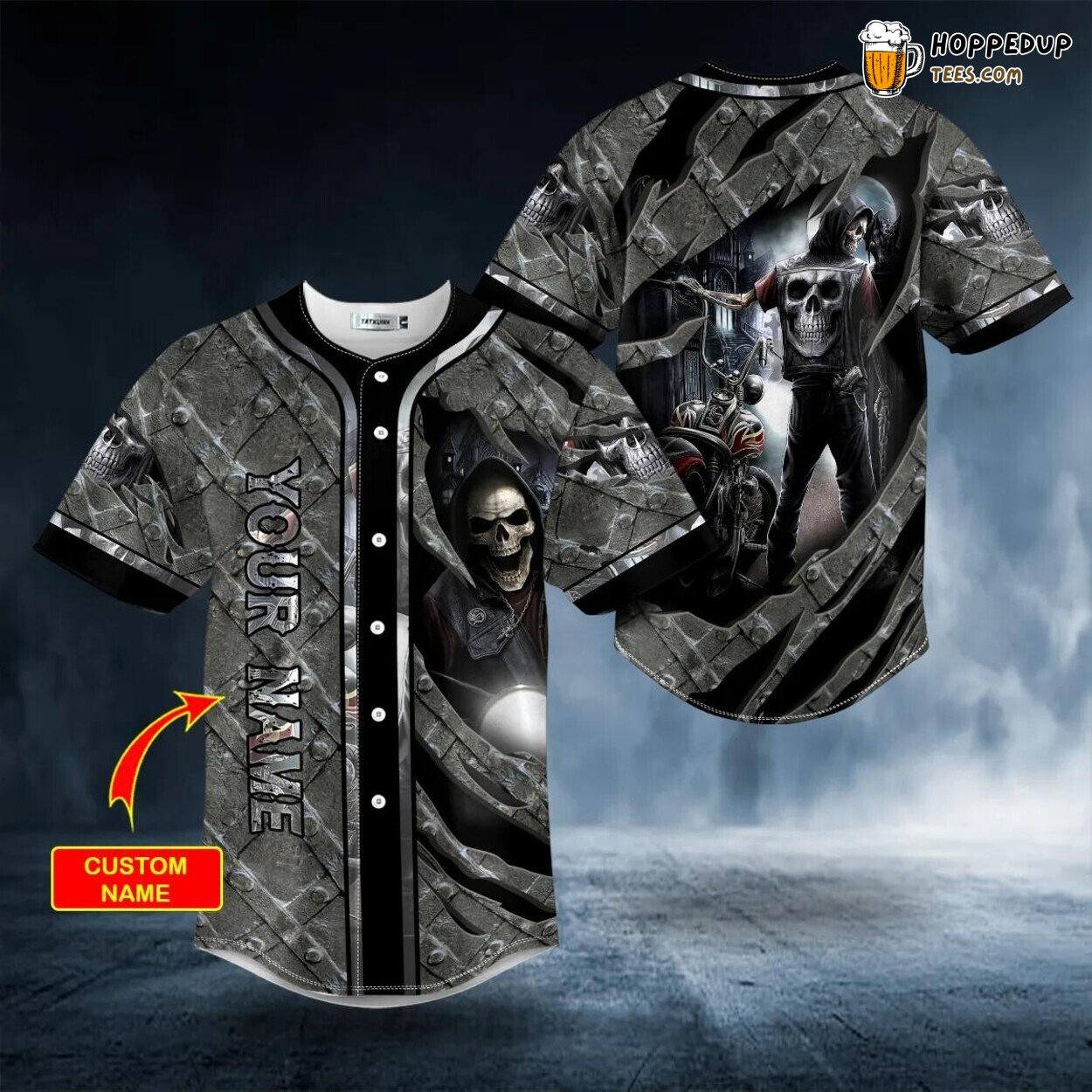 Ghost Rider Unique Authentic Design Skull Baseball Jersey Custom Edition