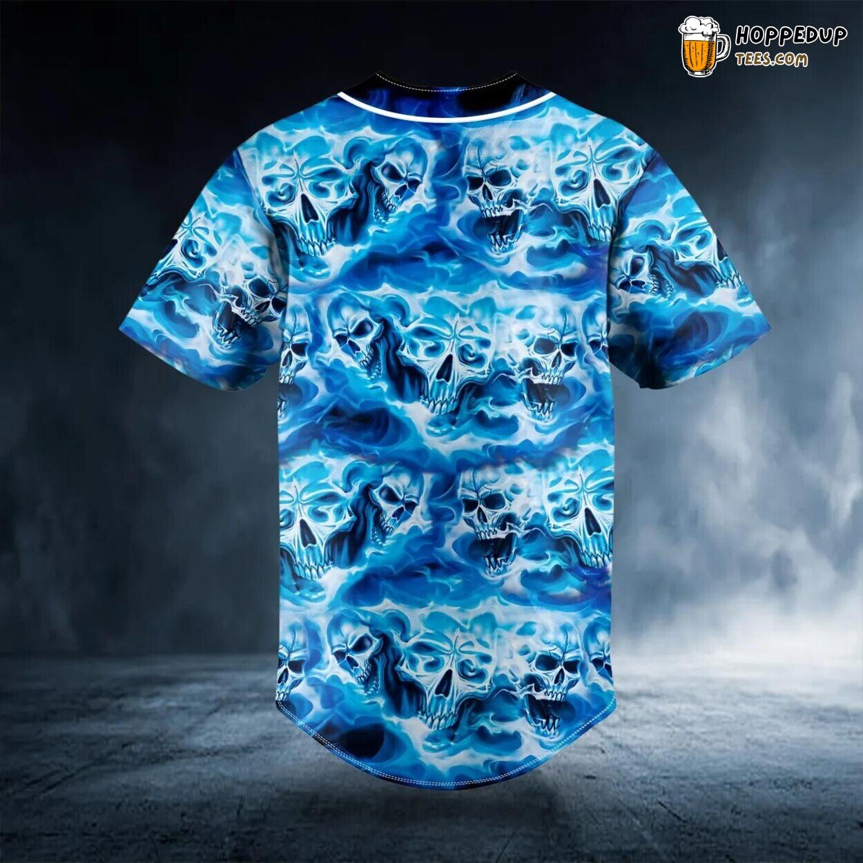 Ghost Skull Pile Baseball Jersey Viking Graphic Tees 3D Print Unique Edition