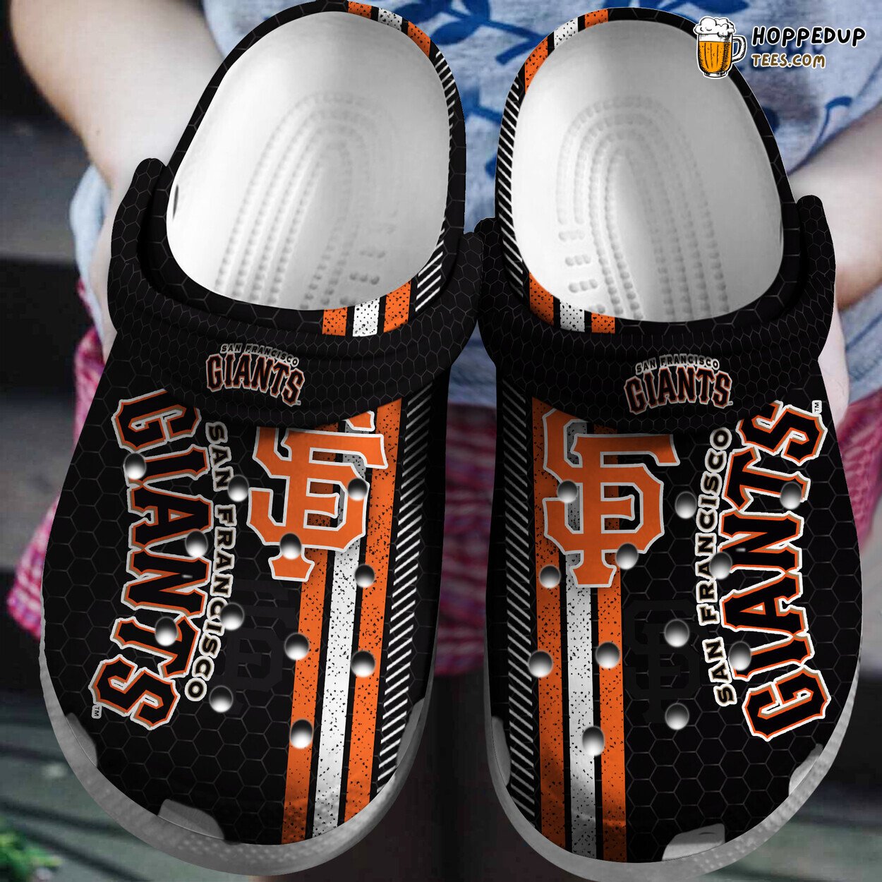 Giants Black Stylish Durable Comfortable Athletic Clog Shoes