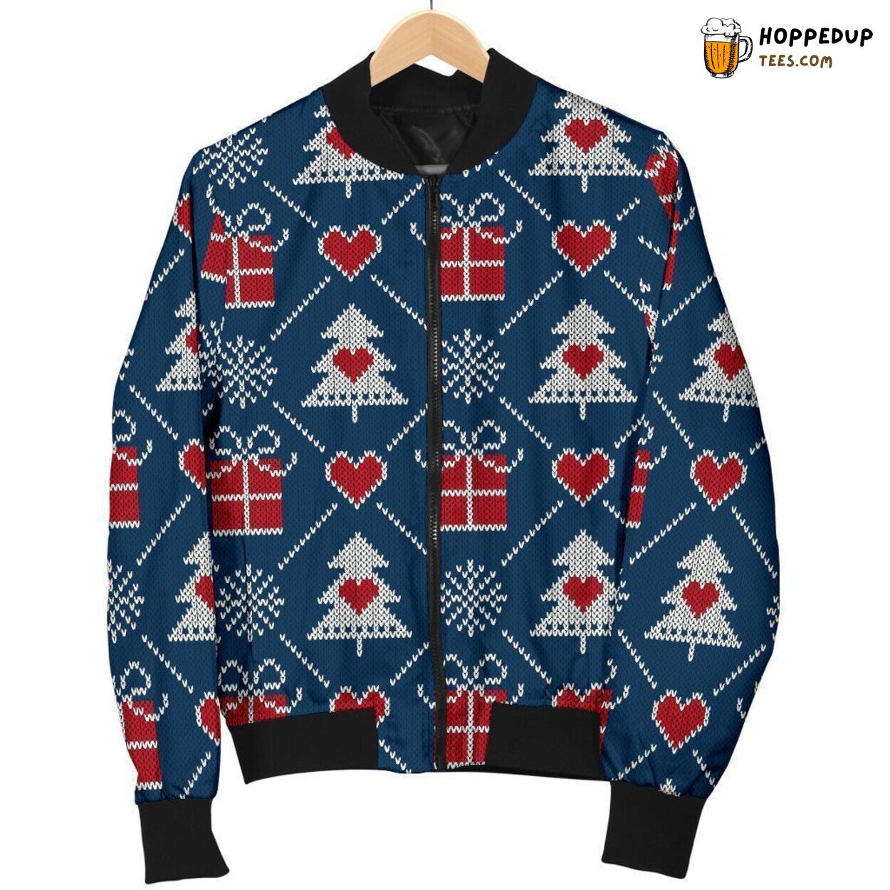 Gift Celebrating Fairisle Christmas Men’s Bomber Jacket Unique Pattern Art Gift Celebrating Fairisle Christmas Men’s Bomber Jacket Unique Pattern Art