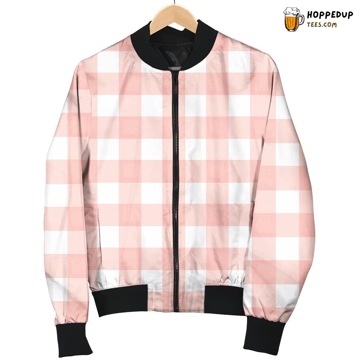 Gingham Nice Design Winter Bomber Jacket Comfortable Stylish Wear