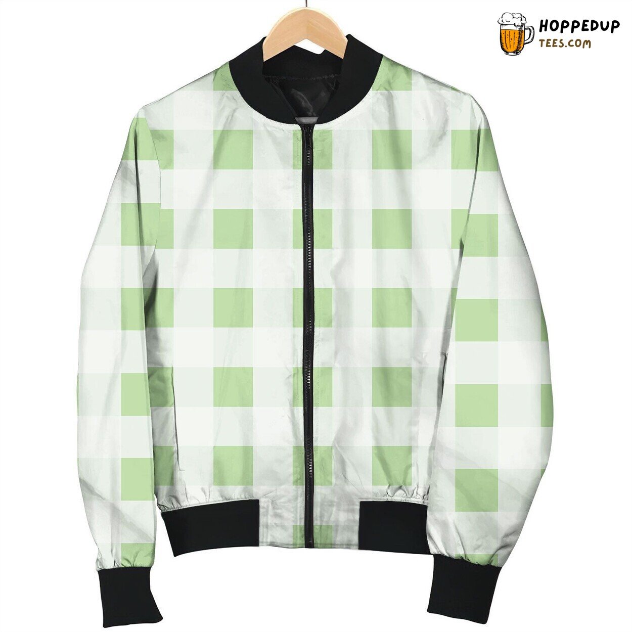 Gingham Pattern Awesome Bomber Jacket