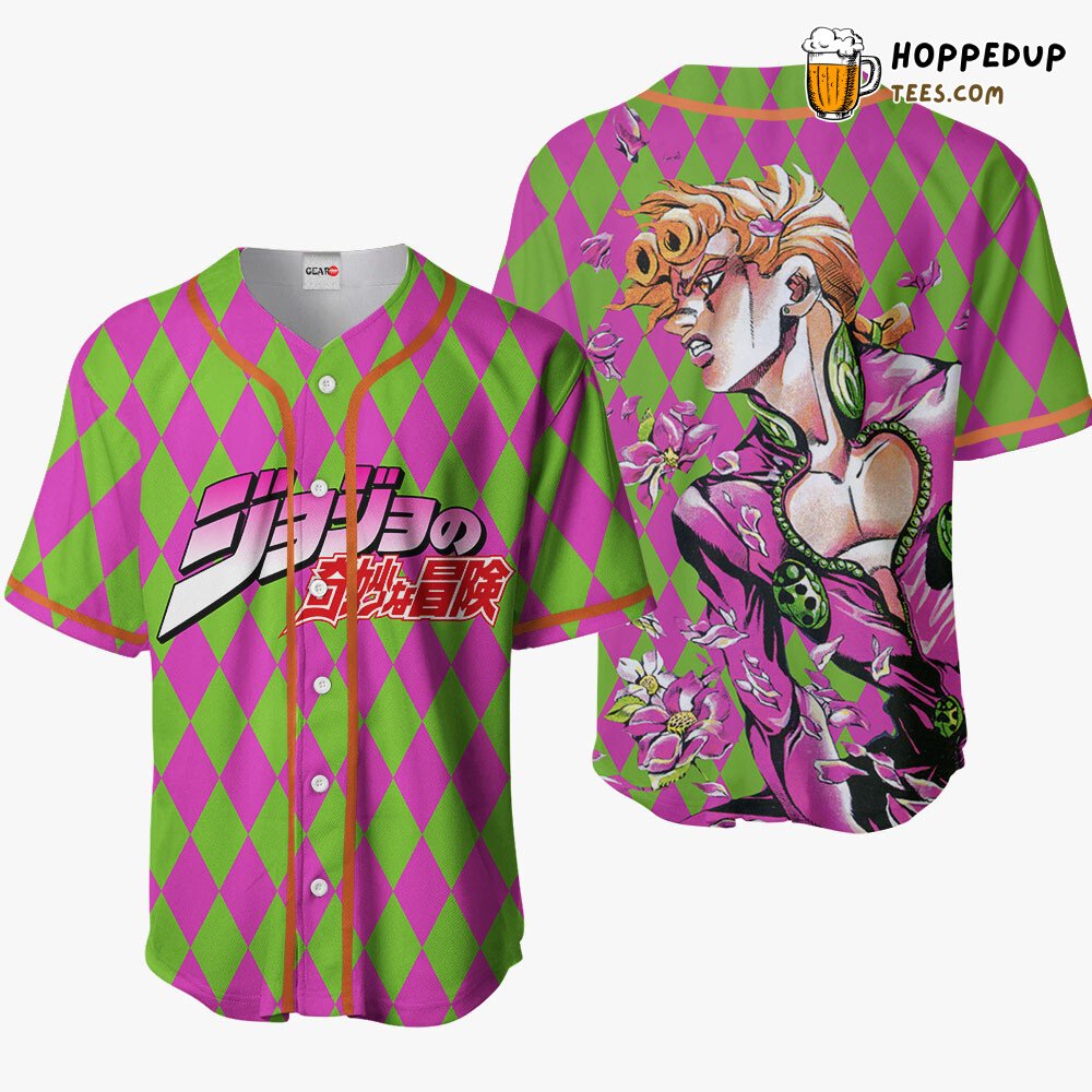 Giorno Giovanna JJBA Anime Baseball Jersey Shirt Unique Distinctive Style