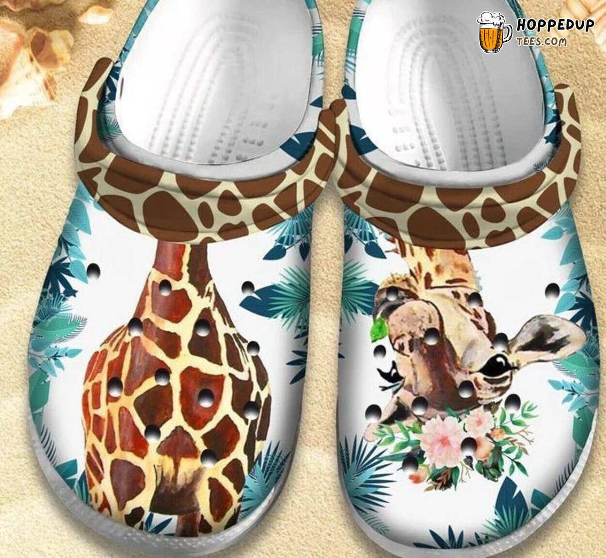 Giraffe Animals Themed Comfortable Stylish Unique Rubber Clog Shoes