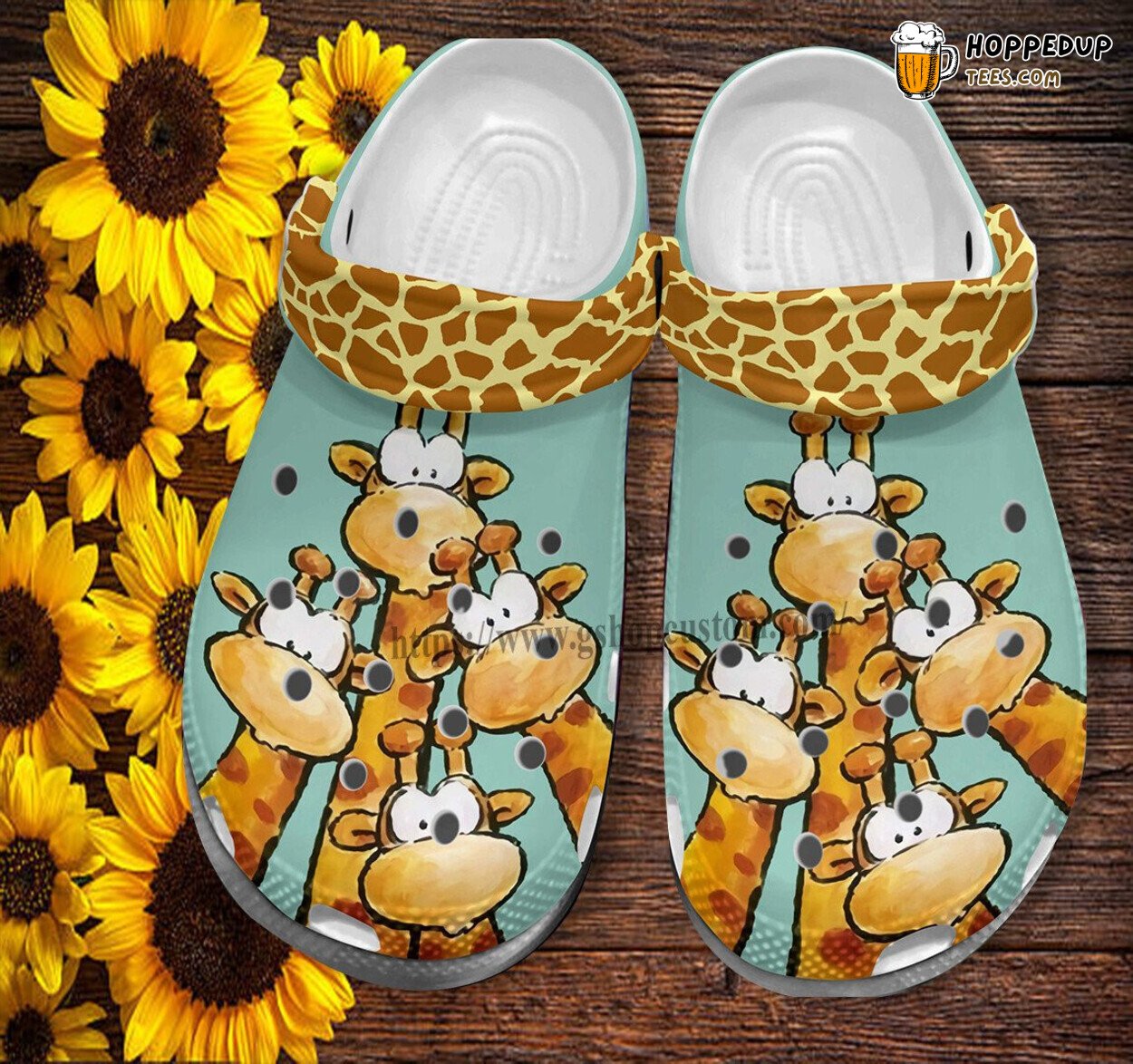 Giraffe Funny Face Boy Girl Lover Birthday Gift Croc Clogs