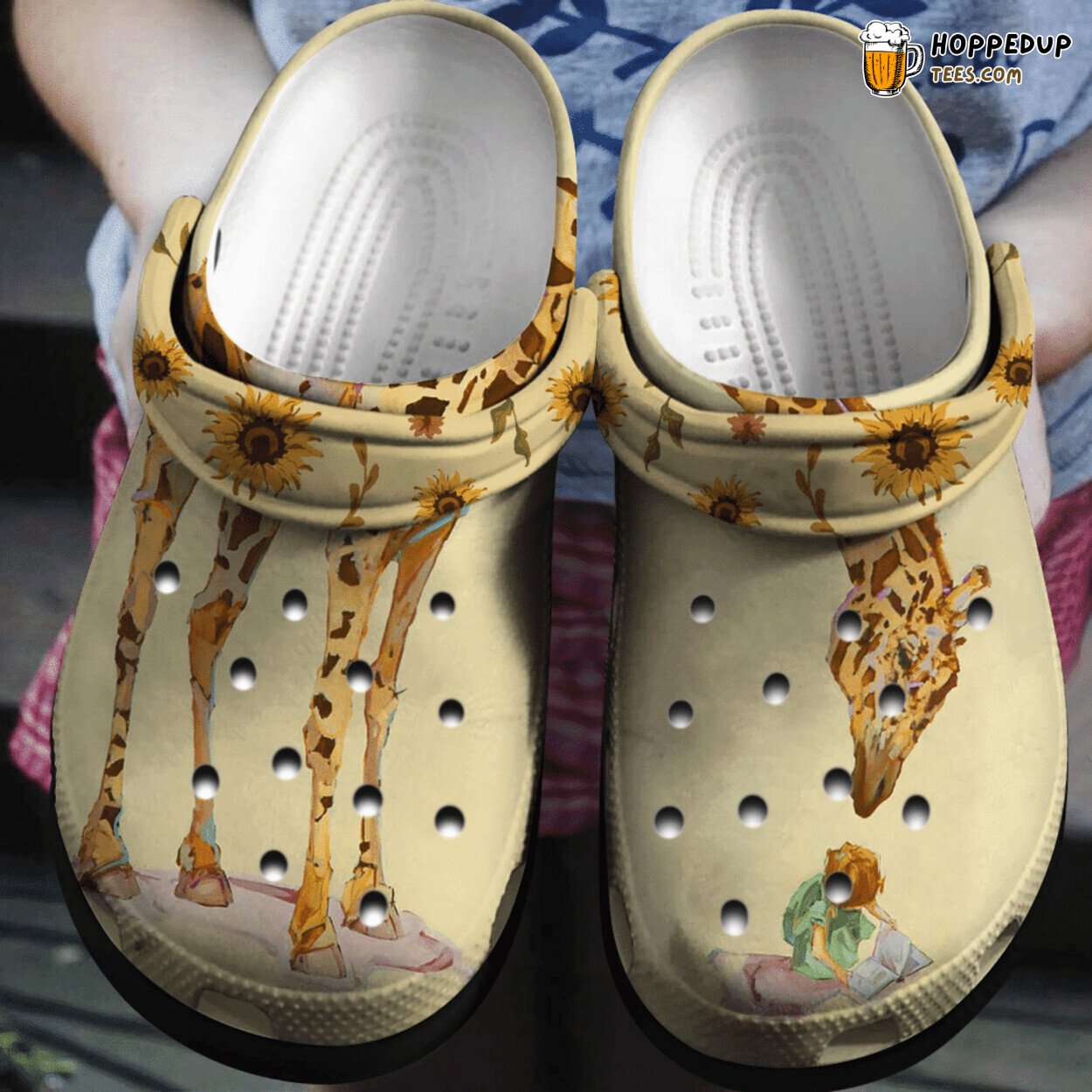 Giraffe Little Girl Lovely Garden Lover Gift Comfortable Clogs