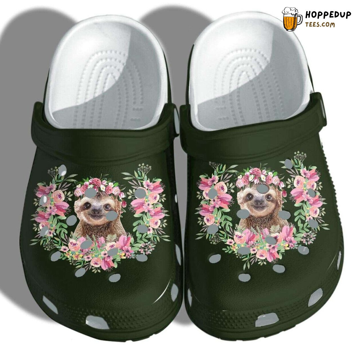 Girl Loves Sloth Cute Themed Comfortable Unique Clog Shoes
