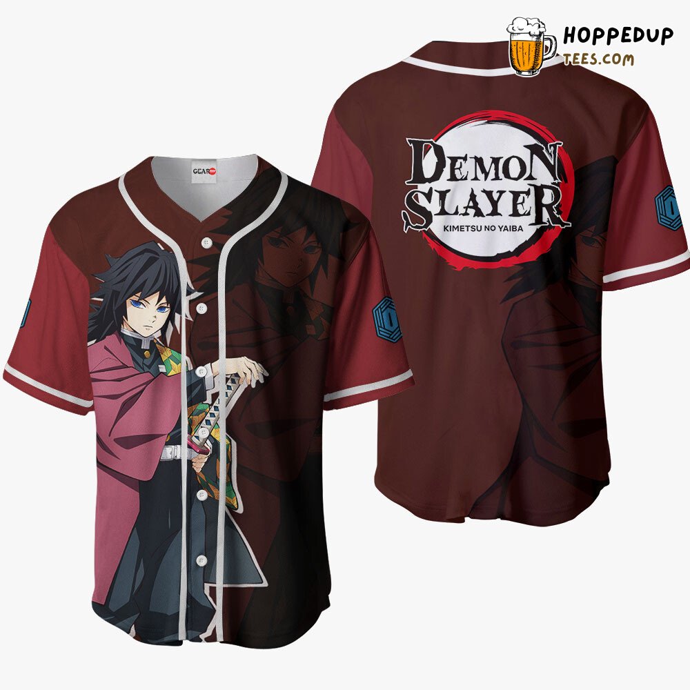 Giyu Tomioka Unique Distinctive Design Anime Baseball Jersey Collection Giyu Tomioka Unique Distinctive Design Anime Baseball Jersey Collection