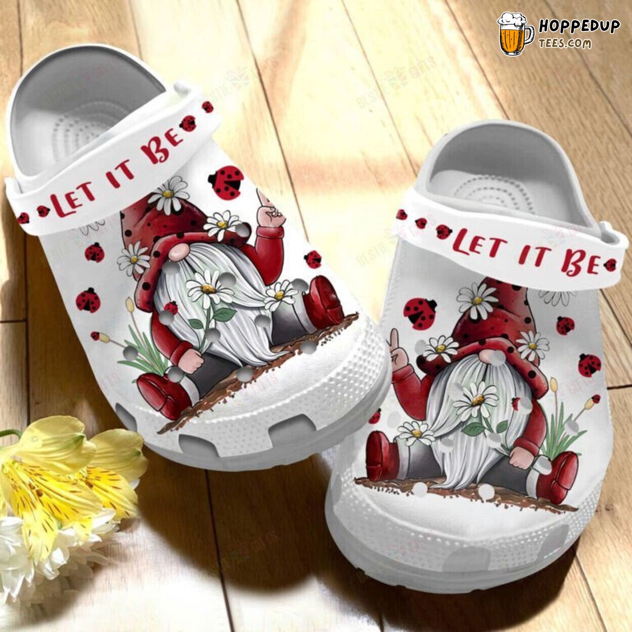 Gnome Let It Be Themed Children Gift Comfortable Unique Design Clogs