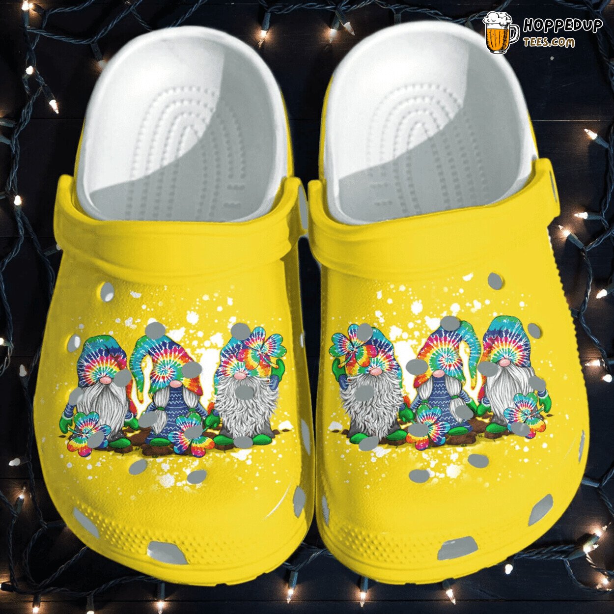 Gnomies Hippie Cute Themed Lover Gift Comfortable Rubber Clogs Shoes