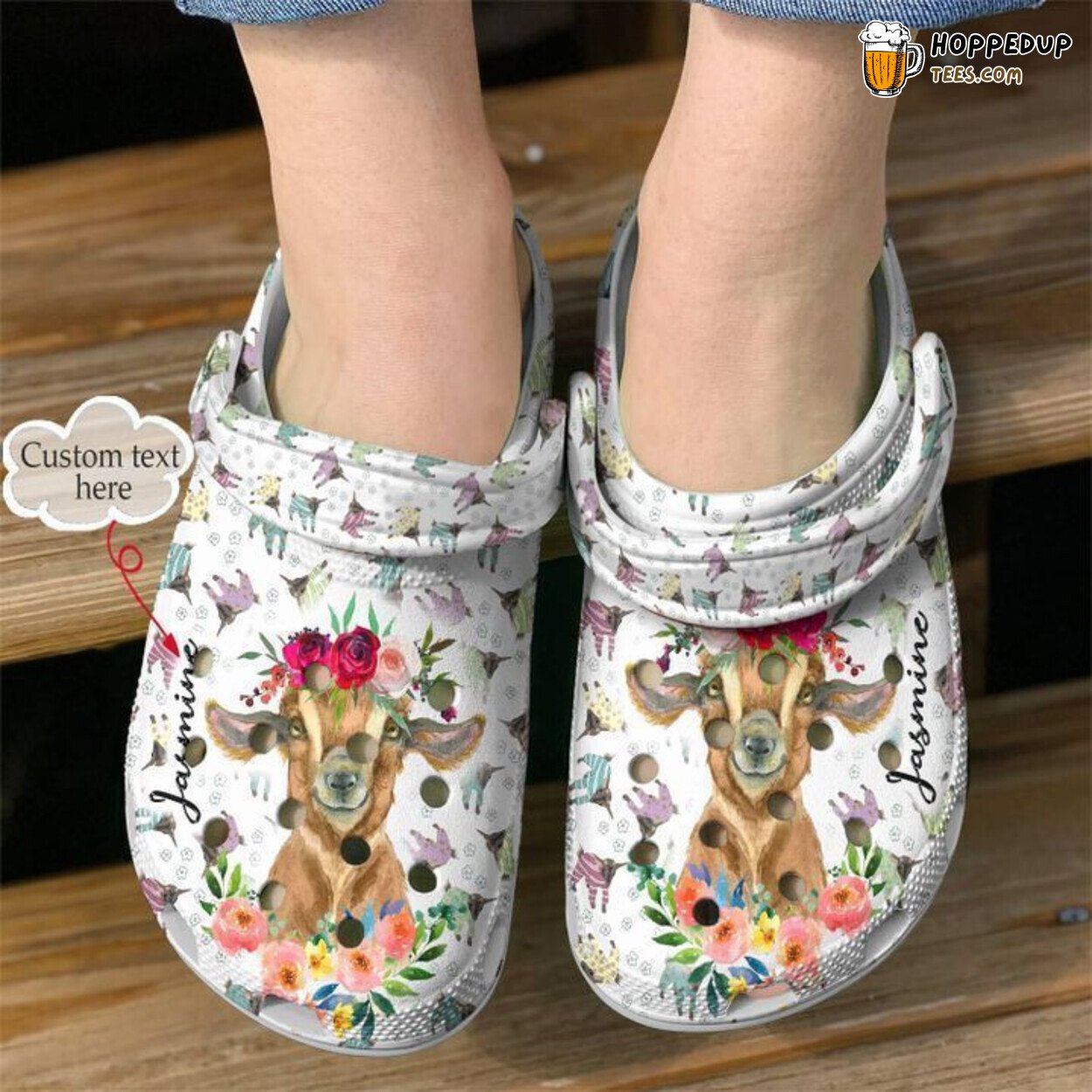 Goat Personalized Baa Day Themed Classic Comfortable Clogs Shoes