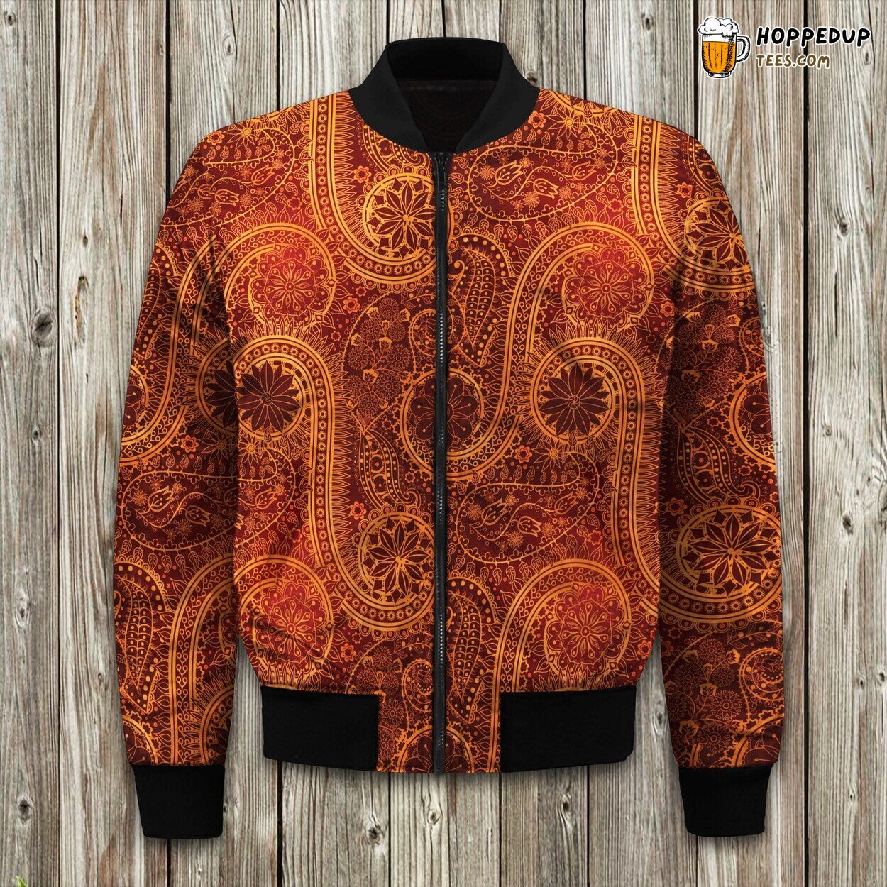 God Complicated Pattern Bomber Jacket