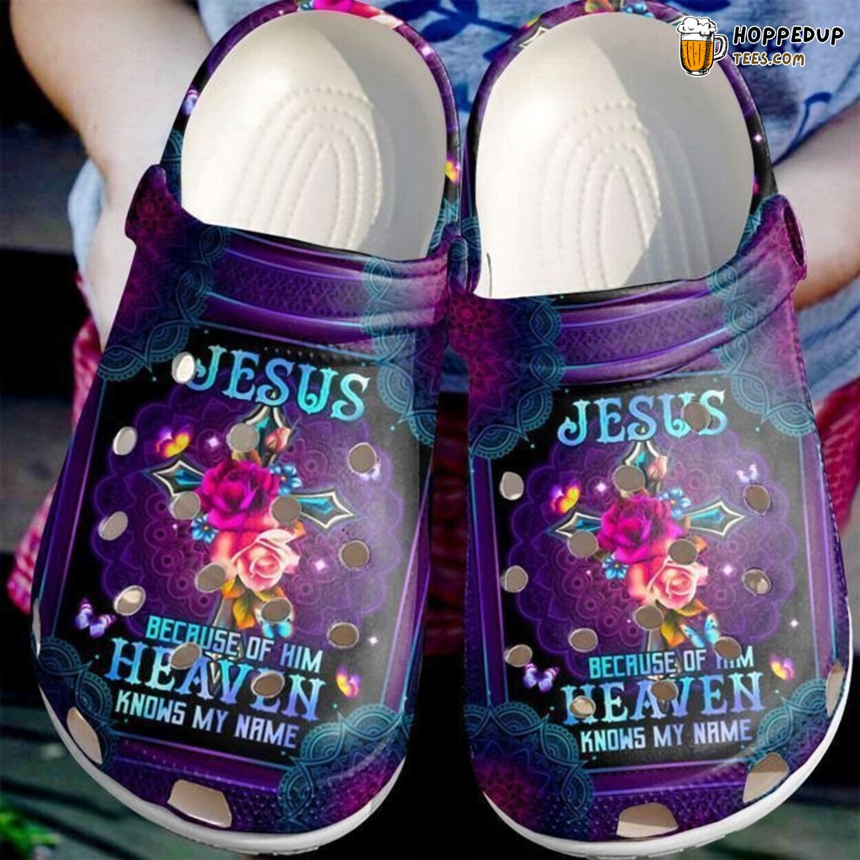 God Heaven Knows My Name Themed Comfortable Unique Clog Shoes