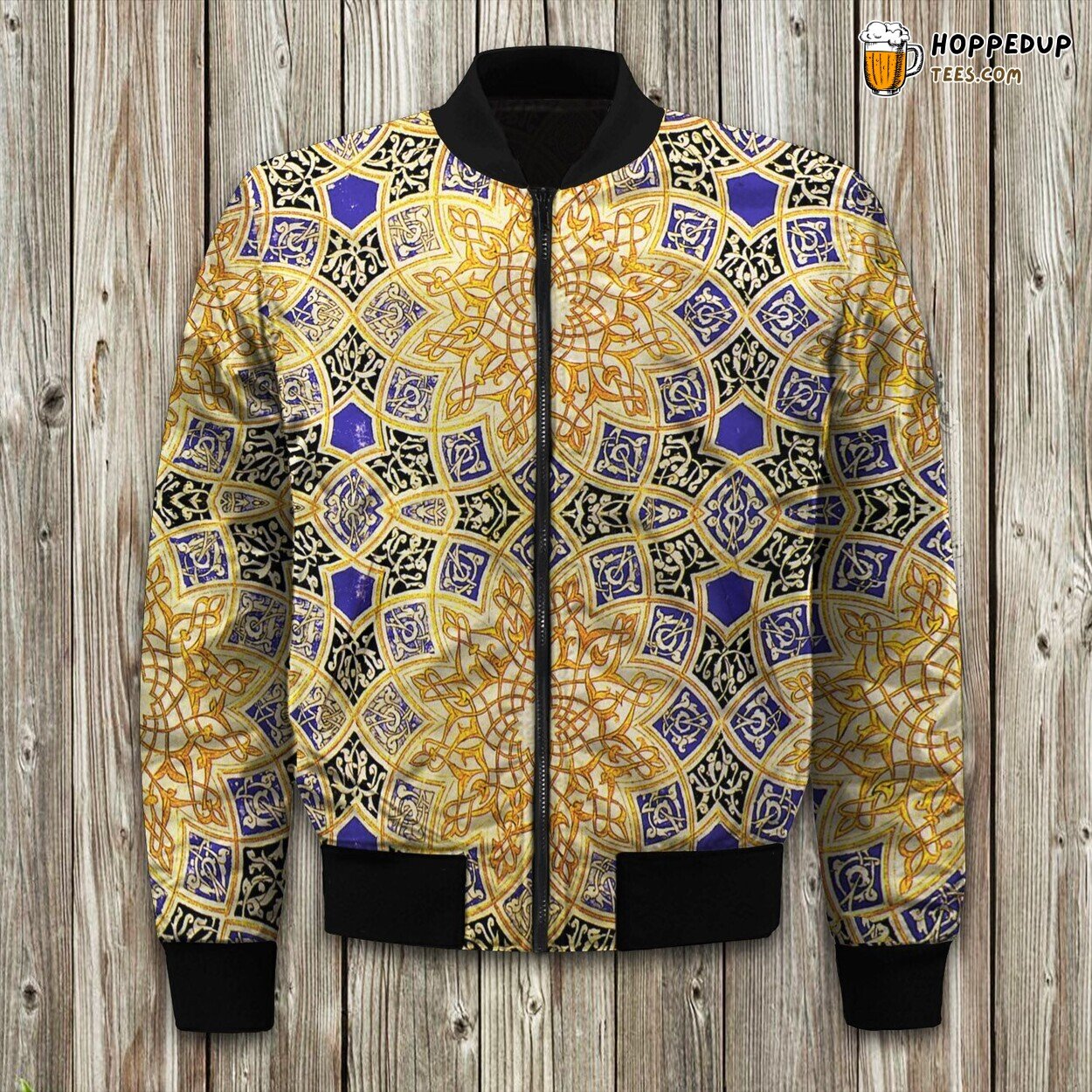 God Mamluk Pattern Bomber Jacket