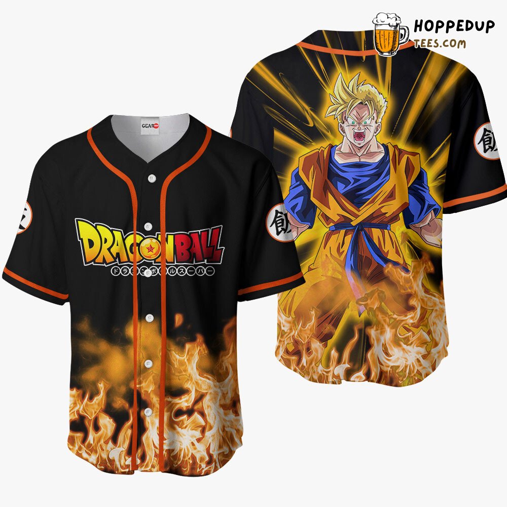 Gohan Super Saiyan Edition Unique Anime Design Baseball Jersey Distinctive Gohan Super Saiyan Edition Unique Anime Design Baseball Jersey Distinctive