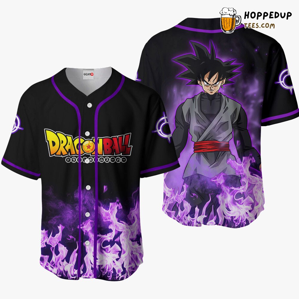Goku Black Edition Distinctive Anime Baseball Jersey Unique Design