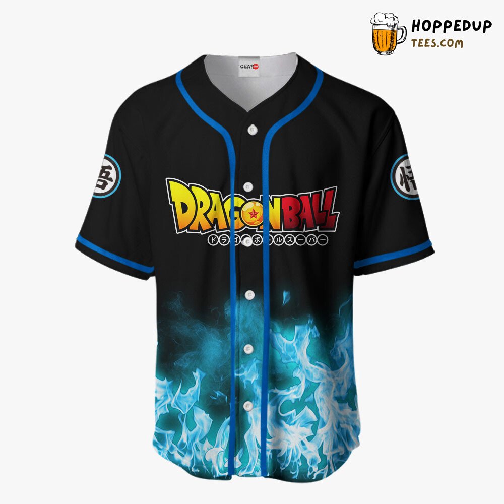 Goku Blue Edition Unique Anime Design Distinctive Baseball Jersey Style
