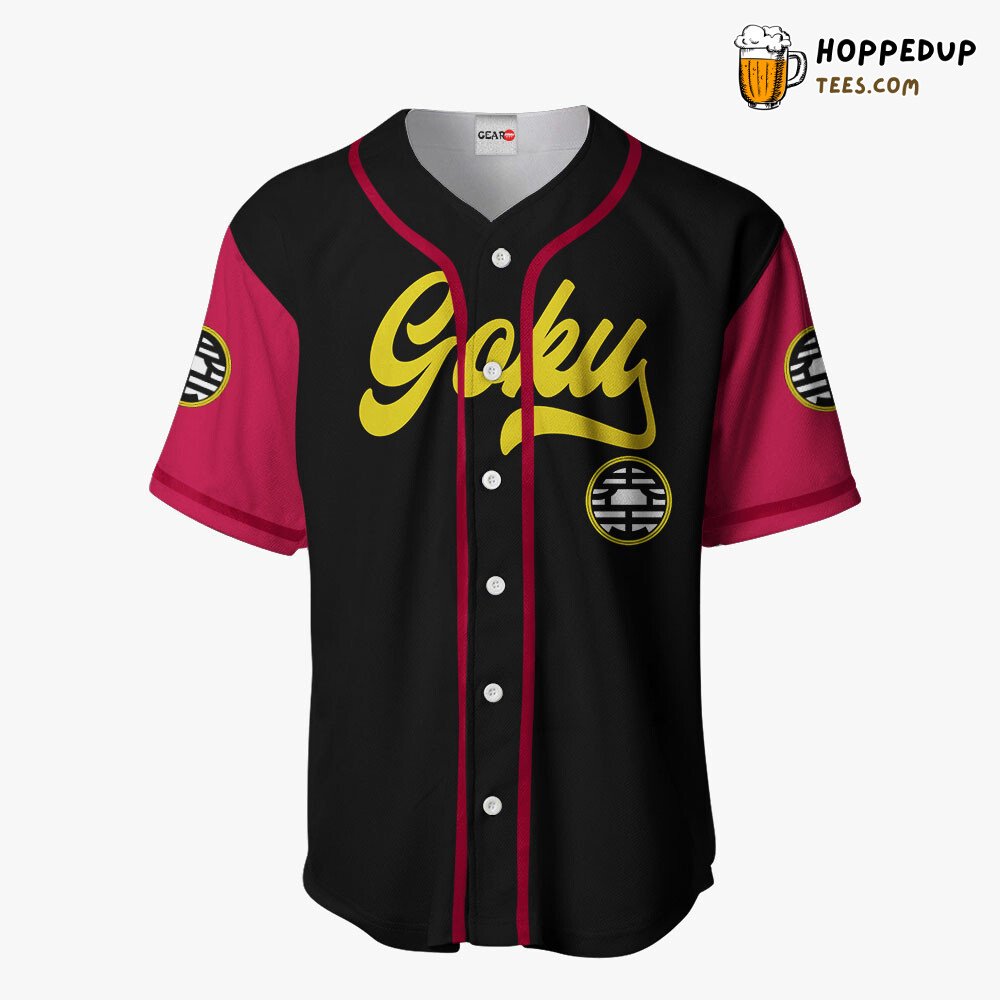 Goku King Kai Emblem Baseball Jersey Collection Unique Distinctive Design Style